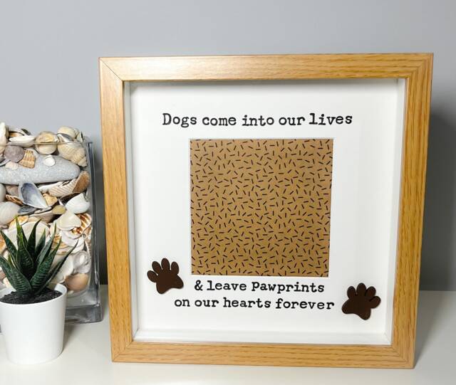 Dog Or Cat Frame - Current Memory Can Be Personalised Scrabble Art Photo Present Lover Pet - image 1