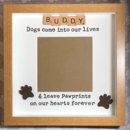 Dog Or Cat Frame - Current Memory Can Be Personalised Scrabble Art Photo Present Lover Pet - thumbnail 2