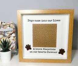 Dog Or Cat Frame - Current Memory Can Be Personalised Scrabble Art Photo Present Lover Pet - thumbnail 1