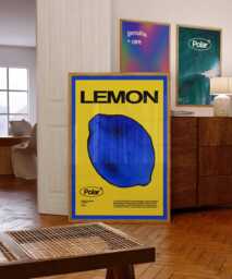 Lemon Cool Art Print Poster For Bedroom - Trendy Wall Art Poster Print Cool Posters Gift Women Men Retro - thumbnail 1