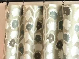 "Pair 25 Or 50"" Wide Robert Allen Surreal Vines Drapes Panels Cafe Curtains Length 24 36 63 72 84 96 108 120 132"