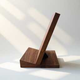 Solid Walnut Wooden Display Stand For Vintage Plates, Books, Ipad - thumbnail 4