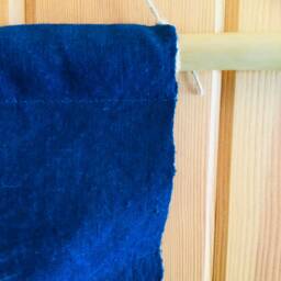Wall Hanging, Indigo Hanging, Shibori Wall Hanging ???indigo Tapestry ???living Room Decor, Hand-Spun Cotton, Customize - thumbnail 4