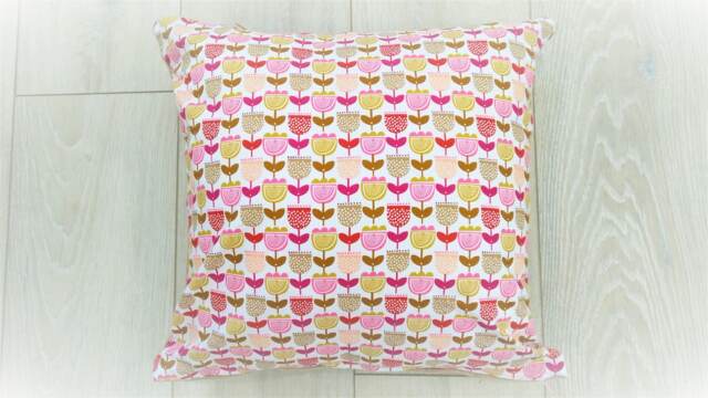 Children's Cushion Cover - Kids Bedroom Nursery Handmade 100% Cotton Natural Hessian Scandi Retro Only - image 1