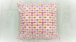 Children's Cushion Cover - Kids Bedroom Nursery Handmade 100% Cotton Natural Hessian Scandi Retro Only - thumbnail 1