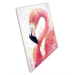 Pink Flamingo Canvas Print Tropical Wall Art For Home Office Decor - thumbnail 1