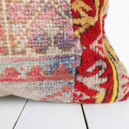 Vintage Turkish Kilim Pillow Cover 20x20 Inch Anatolian Home Decor - thumbnail 2