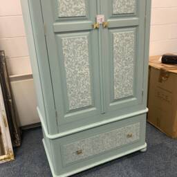 Custom Painted Wardrobe Double Single Painted Bespoke Stencilled - thumbnail 3