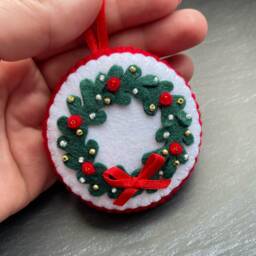 Christmas Felt Ornament, Ornaments, Felt Decoration, Xmas Classic Decorations, Tree Decor - thumbnail 3