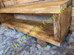 Tv Stand/Tv Unit Chunky Rustic Handmade Reclaimed Furniture