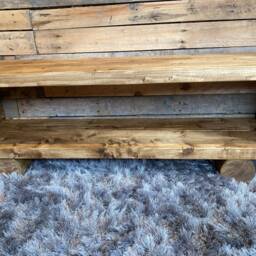 Tv Stand/Tv Unit Chunky Rustic Handmade Reclaimed Furniture - thumbnail 3