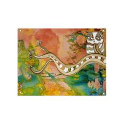 Boho Owl Tapestry Owls Wall Hanging Tapestries Art Colorful Abstract Owl Bohemian Boho Surreal - thumbnail 2