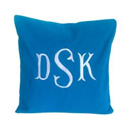 Gold Monogram Embroidered Throw Pillows, & Black Metallic Anniversary Gift For Her - thumbnail 3