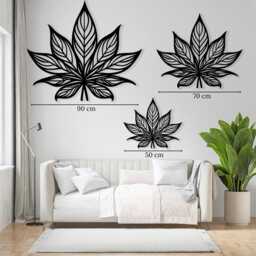 Lotus Flower Metal Wall Art, Modern Living Room Decor - thumbnail 3