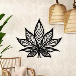 Lotus Flower Metal Wall Art, Modern Living Room Decor