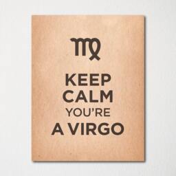 Keep Calm You're A Virgo - Fine Art Print Choice Of Color Purchase 3 & Receive 1 Free Custom Prints Available - thumbnail 2