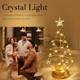 Personalized Christmas Tree Lights, Custom Crystal Chandelier 1-16 Names, Christmas Decorations, Family Night Light, Family Gift - thumbnail 4