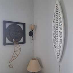 Surfboard Inspired Wall Led Light With Maori Pattern - thumbnail 2