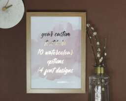 Custom Quote Print in Gold - Copper Rose Foil, Foil Wall Art, Foiled Text Print, Personalised Gift For Her - thumbnail 1
