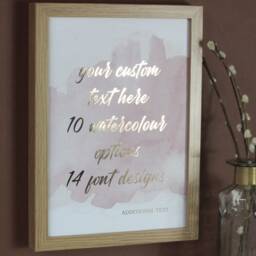 Custom Quote Print in Gold - Copper Rose Foil, Foil Wall Art, Foiled Text Print, Personalised Gift For Her - thumbnail 3