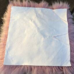 Seat Cover/Pad Made Out Of Natural Lambskin Sheepskin Colour Antique Rose 42cm X - thumbnail 2