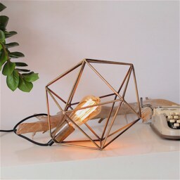 Minimal Light Geometric Table Lamp Industrial Desk Modern Rustic Lighting Scandinavian Home Decor - thumbnail 4