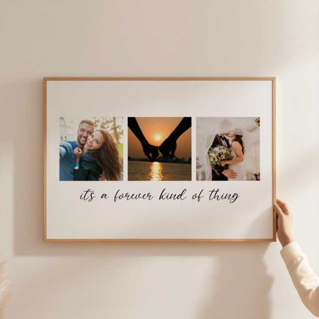 It's A Forever Kind Of Thing Print, Valentine's Day, Anniversary, Couple, Love, Photo Gift, Wall Decor, Thoughtful Present - image 1