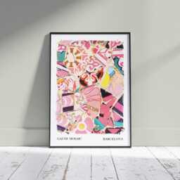 Antonio Gaudi Tiles Art Print Spanish Ceramic Pattern Wall Decor - thumbnail 3