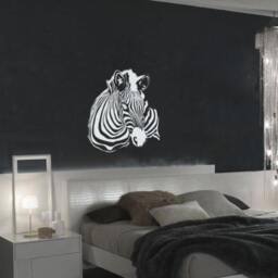 "Large Wall Zebra Pattern Nursery Girls Room Decor Decal Removable 1149 - 29"" Wide X 33" - thumbnail 3