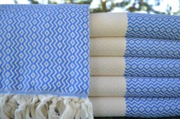 "Blue Diamond Towel, Turkish Towel, Peshtemal, Bath Peshtemal, Ultra Soft Towel, Tribal Towel, Cotton Towel, 40""x70"