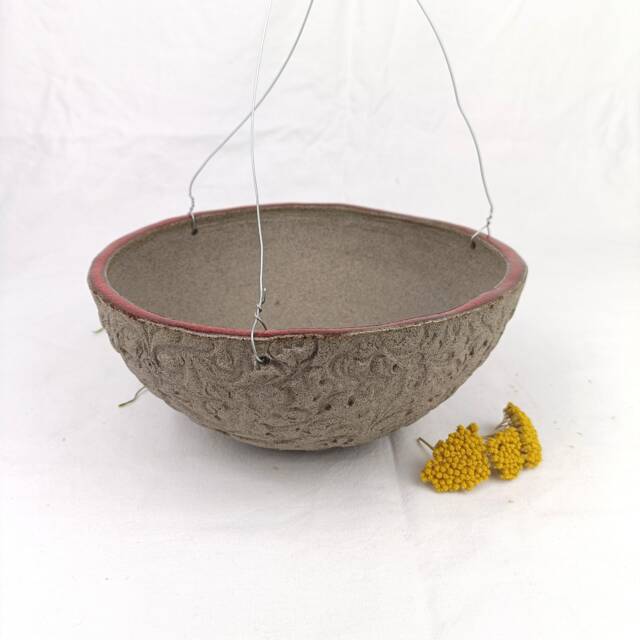 Hanging Flower Pot Ceramic Handmade Planter - image 1