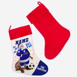 Personalised Bolton Football Christmas Stocking Father Xmas Santa Sack Bag Festive Hanging Treat Sock Toys Kids Footie Fans Efxs08 - thumbnail 3