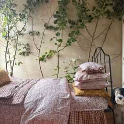 "Linen Cushion Made With Organic Liberty Fabric " - thumbnail 3