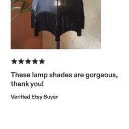 Gothic Black Lampshade Scalloped Silk With Rayon Fringe - thumbnail 4