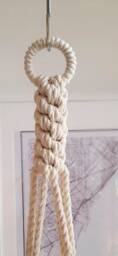 Macrame Plant Hanger, Hanging Planter, Color Block, Yellowno Tariffs/Fees To Usa - thumbnail 4