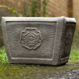 Stone Planter Decor Concrete Flower Pot Figurine Cement Plant Sculpture Outdoor Garden & Home Statue Lawn Ornament Backyard Decoration - thumbnail 3