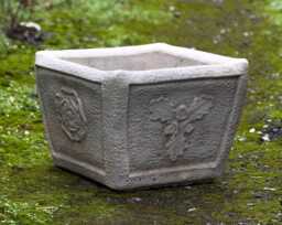 Stone Planter Decor Concrete Flower Pot Figurine Cement Plant Sculpture Outdoor Garden & Home Statue Lawn Ornament Backyard Decoration - thumbnail 1