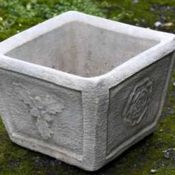 Stone Planter Decor Concrete Flower Pot Figurine Cement Plant Sculpture Outdoor Garden & Home Statue Lawn Ornament Backyard Decoration - thumbnail 2