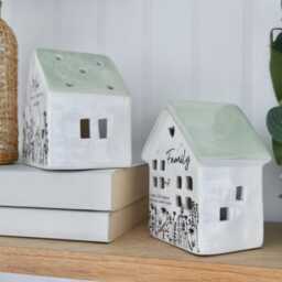 Mum Tea Light Holder, Family Meadow Flowers House, Gift, Mother's Day, Gift For - thumbnail 3