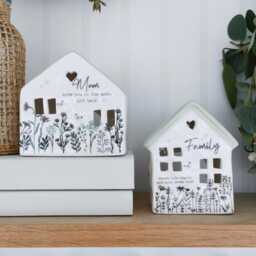 Mum Tea Light Holder, Family Meadow Flowers House, Gift, Mother's Day, Gift For - thumbnail 2