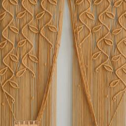 Macrame Curtain, Modern Wall Art, Door Window Macrame, Farmhouse Decor, Bedroom Valance, Bohemian Tapestry, Housewarming Gift C01 - thumbnail 3