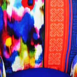 Bay Armchair - Hmong & Silk Navy Blue Ii - thumbnail 4