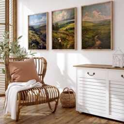 Set Of 3 Yorkshire Dales Posters, Travel Prints, Wall Art, Countryside Decor, Nature Posters - thumbnail 3
