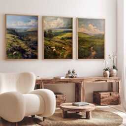 Set Of 3 Yorkshire Dales Posters, Travel Prints, Wall Art, Countryside Decor, Nature Posters - thumbnail 4