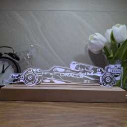 Sergio Perez Red Bull Led Night Light, F1 Gift, Fan, Gifts For Him, Her, Lights, Bedroom Light - thumbnail 2