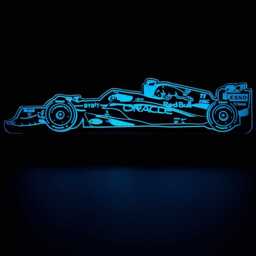 Sergio Perez Red Bull Led Night Light, F1 Gift, Fan, Gifts For Him, Her, Lights, Bedroom Light