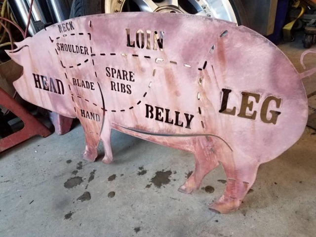 Bbq Pig With Parts Labeled - image 1