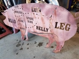 Bbq Pig With Parts Labeled - thumbnail 1