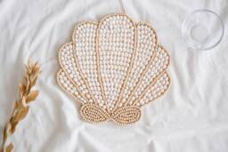 Sea Shell Wall Decor, Boho Ocean Nursery Coastal Baby Room Hanging, Beach Theme Art, Under The Kids Playroom