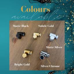 Spacer Stand Off Wall Fixing Brackets - Sign Fixings Barrell Fixings Gold Black Silver - thumbnail 3